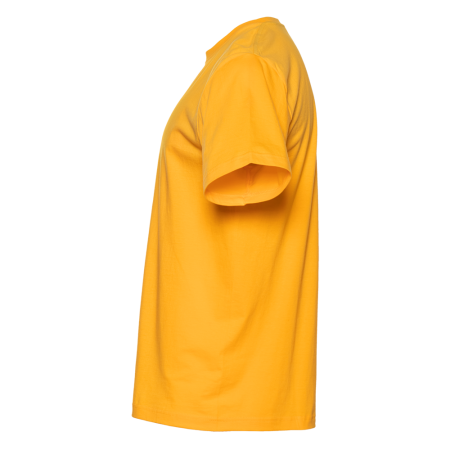 Желтая футболка арт. 02 прямого кроя из 100% хлопка, 160 гр/м2, оптом | Мерч, униформа и текстиль для бизнеса  photo-2