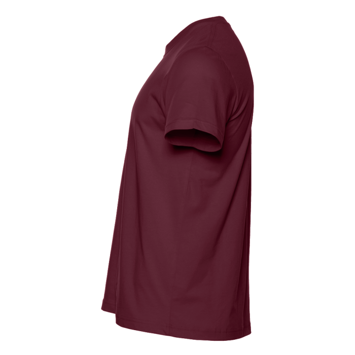 Бордовая футболка арт. 51 прямого кроя из 100% хлопка, 150 гр/м2, оптом | Мерч, униформа и текстиль для бизнеса  фото-2