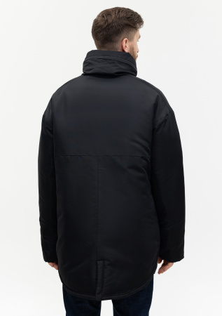 Черная однотонная куртка арт. 73, 100% полиэстер с водоотталкивающей пропиткой, оптом | Мерч, униформа и текстиль для бизнеса photo-18