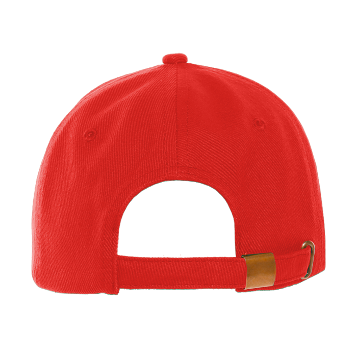 Красная бейсболка арт. 01, 5 клиньев из 100% хлопка, 330 гр/м2, оптом | Мерч, униформа и текстиль для бизнеса  фото-3