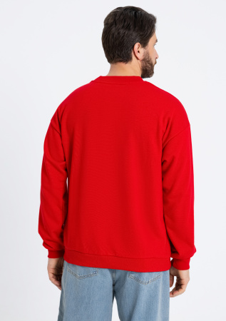 Свитшот унисекс STAN футер без начёса, 350, 96, Красный (14) | Мерч, униформа и текстиль для бизнеса photo-7