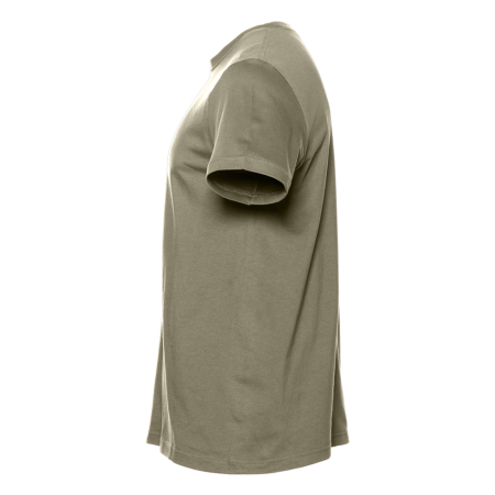 Футболка арт. 02 цвета оливковый хаки прямого кроя из 100% хлопка, 160 гр/м2, оптом | Мерч, униформа и текстиль для бизнеса  photo-1
