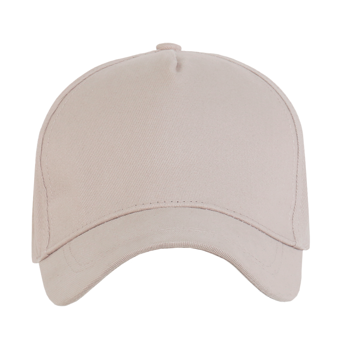 Песочно-бежевая бейсболка 5 клиньев из 100% хлопка, оптом | Мерч, униформа и текстиль для бизнеса  фото-1