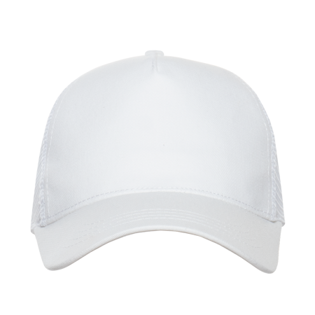 Белая бейсболка с сеткой арт. 05, 5 клиньев, 100% хлопок, 280 гр/м2, оптом | Мерч, униформа и текстиль для бизнес photo-2