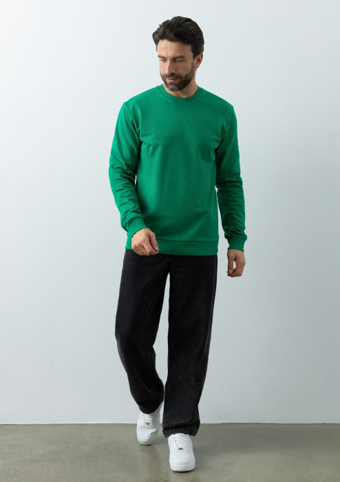 Свитшот унисекс STAN футер без начёса , 260, 63, Зелёный (30) | Мерч, униформа и текстиль для бизнеса фото-1