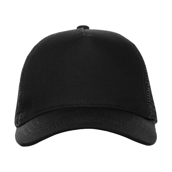 Черная бейсболка с сеткой арт. 05, 5 клиньев, 100% хлопок, 280 гр/м2, оптом | Мерч, униформа и текстиль для бизнес фото-2