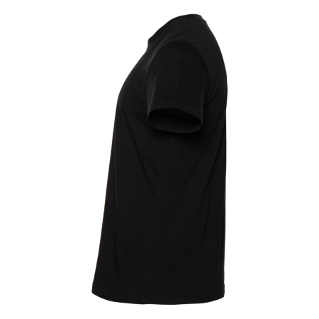 Чёрная футболка арт. 51 прямого кроя из 100% хлопка, 150 гр/м2, оптом | Мерч, униформа и текстиль для бизнеса photo-3