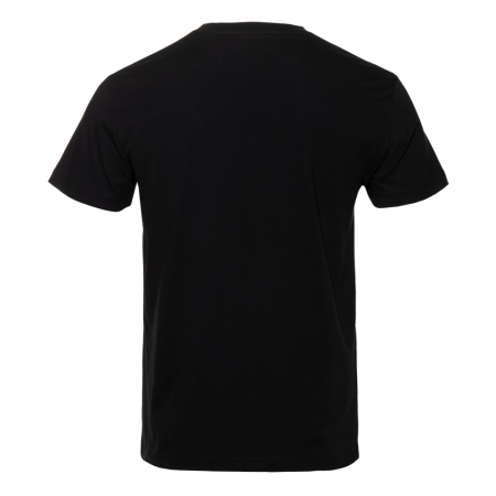 Чёрная футболка арт. 51 прямого кроя из 100% хлопка, 150 гр/м2, оптом | Мерч, униформа и текстиль для бизнеса photo-2