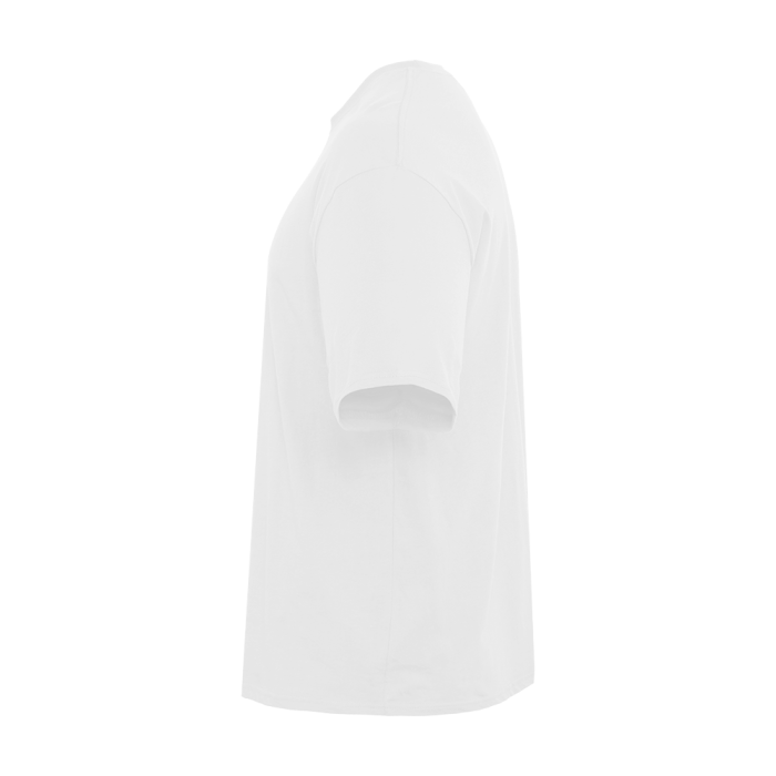 Белая футболка арт. 39 оверсайз кроя, из 100% хлопка, 140 гр/м2, оптом | Мерч, униформа и текстиль для бизнеса   фото-2