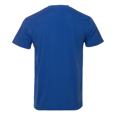 Синяя футболка арт. 51 прямого кроя из 100% хлопка, 150 гр/м2, оптом | Мерч, униформа и текстиль для бизнеса  photo-2