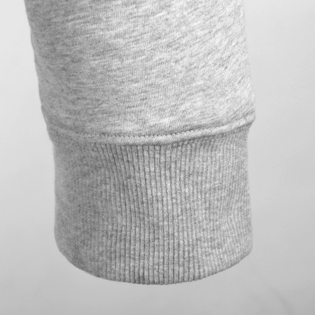 Толстовка унисекс Oversize Zip с капюшоном сэндвич 320, 100, Серый меланж (50) photo-4