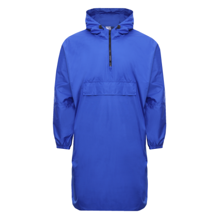 Синий однотонный дождевик пончо арт. 61, 100% полиэстер с водоотталкивающей пропиткой, оптом | Мерч, униформа и текстиль для бизнеса photo-0