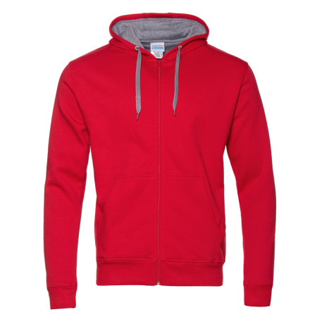 Красная толстовка арт. 17, футер с начесом, 60% хлопок, 40% полиэстер, 280 гр/м2 |  Мерч, униформа и текстиль для бизнеса photo-0