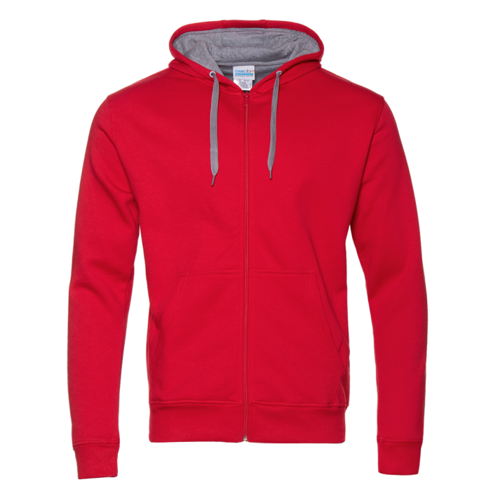 Красная толстовка арт. 17, футер с начесом, 60% хлопок, 40% полиэстер, 280 гр/м2 |  Мерч, униформа и текстиль для бизнеса фото-0