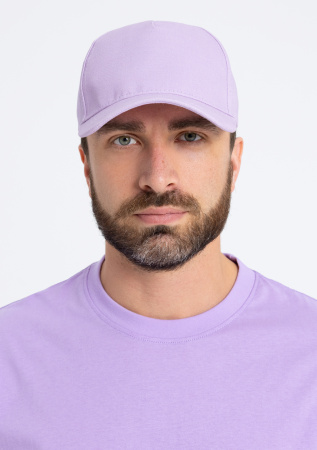 Лавандовая бейсболка арт. 12, 5 клиньев из 100% хлопка, 260 гр/м2, оптом | Мерч, униформа и текстиль для бизнеса  photo-7