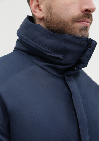 Темно-синяя однотонная куртка арт. 73, 100% полиэстер с водоотталкивающей пропиткой, оптом | Мерч, униформа и текстиль для бизнеса photo-18