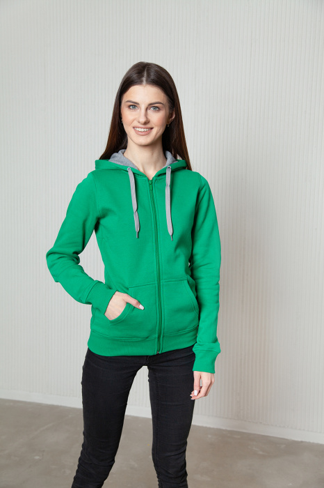 Женская темно-серая толстовка STAN арт. 17W, футер с начесом, 60% хлопок 40% полиэстер, 280 гр/м2 — оптом | Мерч, униформа и текстиль для бизнеса фото-3