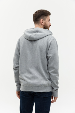 Толстовка  мужская STAN с капюшоном на молнии  футер с начёсом 280, 17,Серый меланж (50) | Мерч, униформа и текстиль для бизнеса photo-9