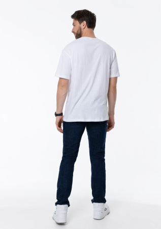 Белая футболка арт. 02 прямого кроя из 100% хлопка, 160 гр/м2, оптом | Мерч, униформа и текстиль для бизнеса  photo-12