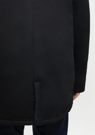 Черная однотонная куртка арт. 73, 100% полиэстер с водоотталкивающей пропиткой, оптом | Мерч, униформа и текстиль для бизнеса photo-21