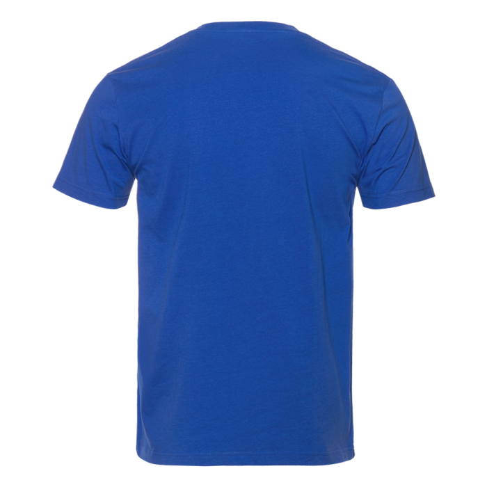 Синяя футболка арт. 08U прямого кроя из 100% хлопка, 180 гр/м2, оптом | Мерч, униформа и текстиль для бизнеса  фото-1