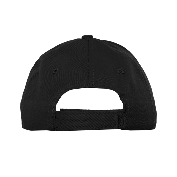 Черная детская бейсболка арт. 10J, 5 клиньев из 100% хлопка, 150 гр/м2, оптом | Мерч, униформа и текстиль для бизнеса фото-3