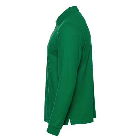 Рубашка поло мужская STAN длинный рукав хлопок/полиэстер 185, 104S, Зелёный (30) photo-1