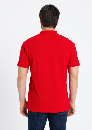 Красная рубашка поло арт. 04B из 100% хлопка, 185 гр/м2, оптом | Мерч, униформа и текстиль для бизнеса  photo-5