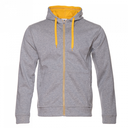 Толстовка мужская STAN с капюшоном на молнии сэндвич 320, 18, Серый меланж (50)   | Мерч, униформа и текстиль для бизнеса photo-0