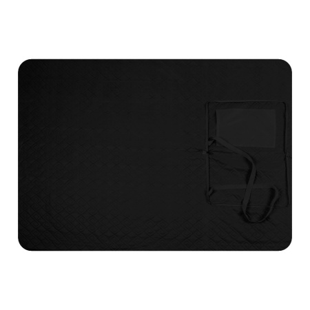 Черно-бежевый плед арт. 307, 100% полиэстер, оптом | Мерч, униформа и текстиль для бизнеса photo-5