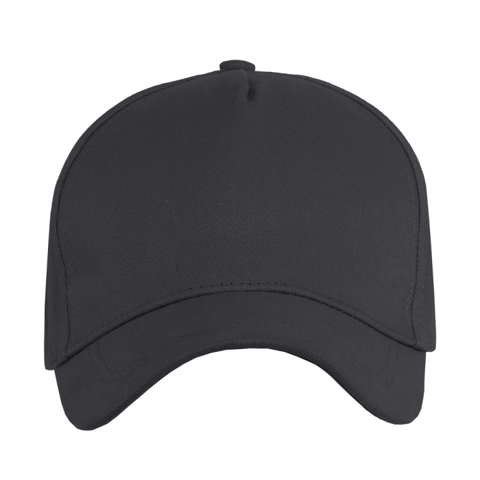 Темно-серая бейсболка 5 клиньев из 100% хлопка, оптом | Мерч, униформа и текстиль для бизнеса  фото-1