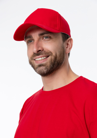 Красная футболка арт. 02 прямого кроя из 100% хлопка, 160 гр/м2, оптом | Мерч, униформа и текстиль для бизнеса  photo-15