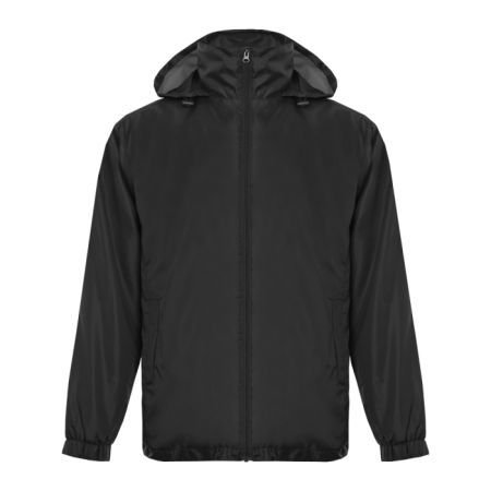 Черная однотонная утепленная ветровка арт. 60, 100% полиэстер, Dewspo 210T | Мерч, униформа и текстиль для бизнеса photo-0