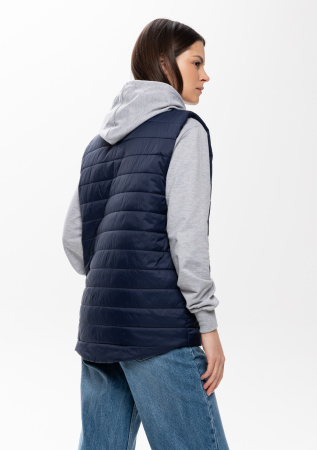 Темно-синий ультралёгкий жилет арт. 87, 100% нейлон, оптом | Мерч, униформа и текстиль для бизнеса photo-7