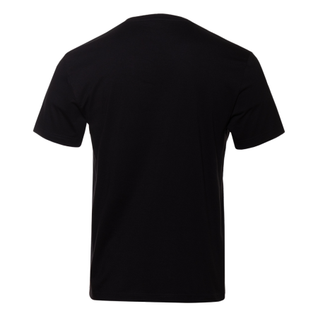 Чёрная футболка арт. 02 прямого кроя из 100% хлопка, 160 гр/м2, оптом | Мерч, униформа и текстиль для бизнеса  photo-3