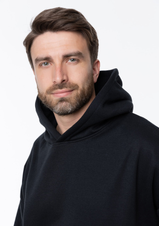 Худи унисекс STAN  оверсайз 320, 69, Чёрный (20) | Мерч, униформа и текстиль для бизнеса photo-14