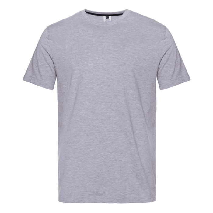 Серая футболка арт. 02 прямого кроя из 100% хлопка, 160 гр/м2, оптом | Мерч, униформа и текстиль для бизнеса  фото-0