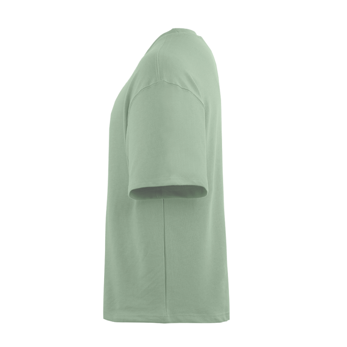 Светло-зеленая футболка арт. 40 оверсайз кроя, состав 65% хлопок 35% полиэстер, 260 гр/м2, оптом| Мерч, униформа и текстиль для бизнеса фото-2
