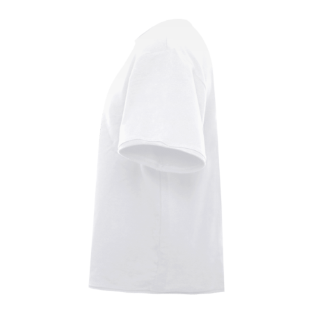 Белая футболка арт. 41 оверсайз кроя состав 95% хлопок 5% спандекс, 260 гр/м2, оптом | Мерч, униформа и текстиль для бизнеса   photo-2