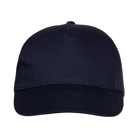 Темно-синяя бейсболка арт. 10L, 5 клиньев из 100% хлопка, 150 гр/м2, оптом | Мерч, униформа и текстиль для бизнеса  photo-3