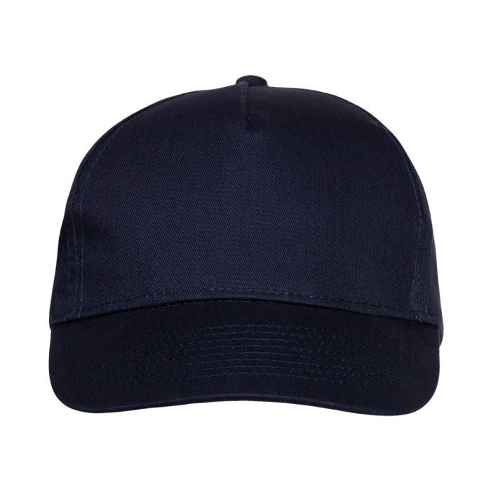 Темно-синяя бейсболка арт. 10L, 5 клиньев из 100% хлопка, 150 гр/м2, оптом | Мерч, униформа и текстиль для бизнеса  фото-3