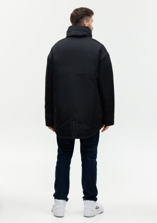 Черная однотонная куртка арт. 73, 100% полиэстер с водоотталкивающей пропиткой, оптом | Мерч, униформа и текстиль для бизнеса photo-17