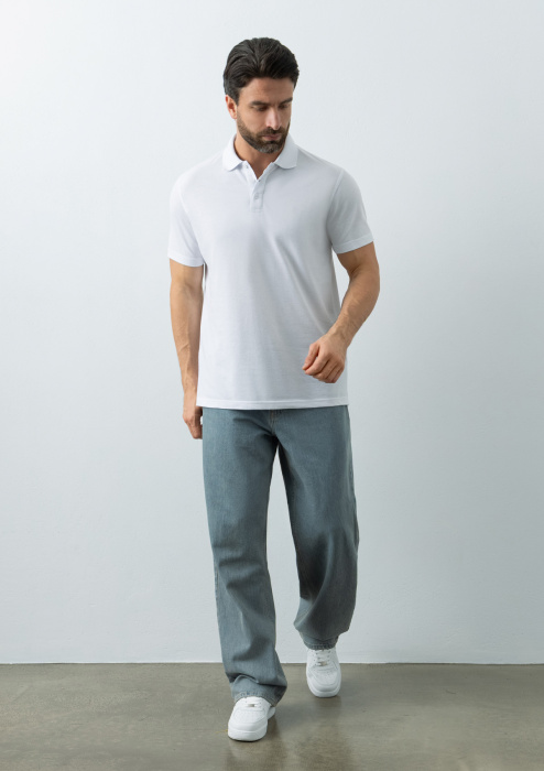 Рубашка поло унисекс STAN хлопок/полиэстер 185, 104, Белый (10) | Мерч, униформа и текстиль для бизнеса фото-3