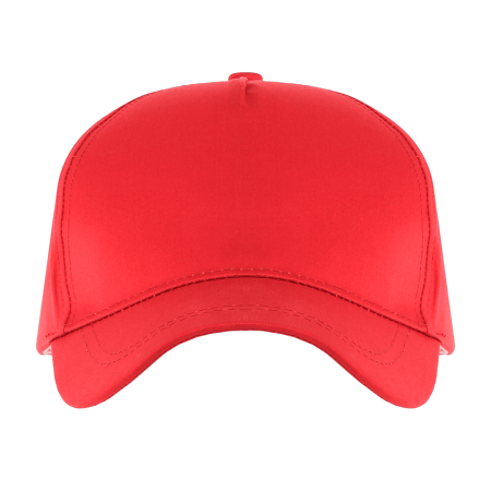 Красная бейсболка 5 клиньев из 100% хлопка, 150 гр/м2, оптом | Мерч, униформа и текстиль для бизнеса  photo-2