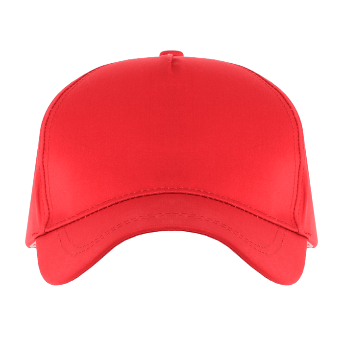 Красная бейсболка 5 клиньев из 100% хлопка, 150 гр/м2, оптом | Мерч, униформа и текстиль для бизнеса  фото-2
