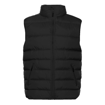 Черный однотонный утепленный жилет арт. 82, 100% нейлон, оптом | Мерч, униформа и текстиль для бизнеса photo-0