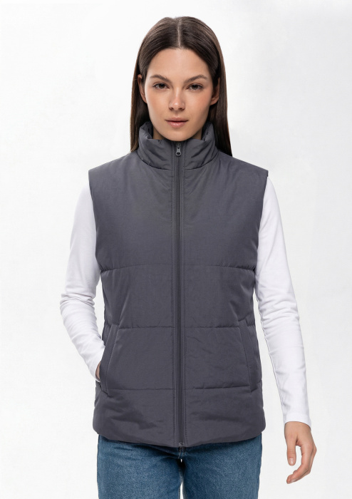 Жилет унисекс STAN утепленный 90, 130, 85, Графит (101) фото-3