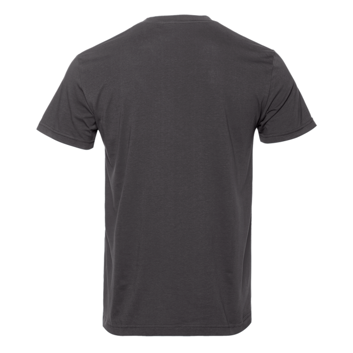 Тёмно-серая футболка арт. 51 прямого кроя из 100% хлопка, 150 гр/м2, оптом | Мерч, униформа и текстиль для бизнеса  фото-2