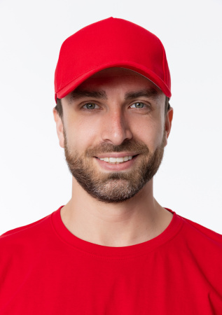 Красная футболка арт. 02 прямого кроя из 100% хлопка, 160 гр/м2, оптом | Мерч, униформа и текстиль для бизнеса  photo-16