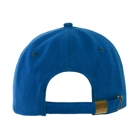 Синяя бейсболка арт. 06, 6 клиньев из 100% хлопка, 330 гр/м2, оптом | Мерч, униформа и текстиль для бизнеса  photo-4